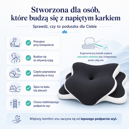 Centrum Zdrowego Snu - Poduszka ergonomiczna z pianką pamięci kształtu